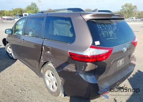 2018 Toyota Sienna Le 8 Passenger from USA, damaged, VIN 5TDKZ3DC7JS902308